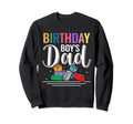 Birthday Dad Building Blocks Sweatshirt - Aesthetic Graphic Unisex - T-Shirt, Sweatshirt, Hoodie