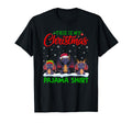 Santa Hat Reindeer Dragon Pajama T-Shirt - Aesthetic Graphic for Adults - T-Shirt, Sweatshirt, Hoodie