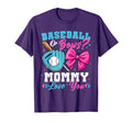 Baseball Or Bows Mommy Loves You Gender T-Shirt - Custom Art Print Unisex - T-Shirt, Sweatshirt, Hoodie