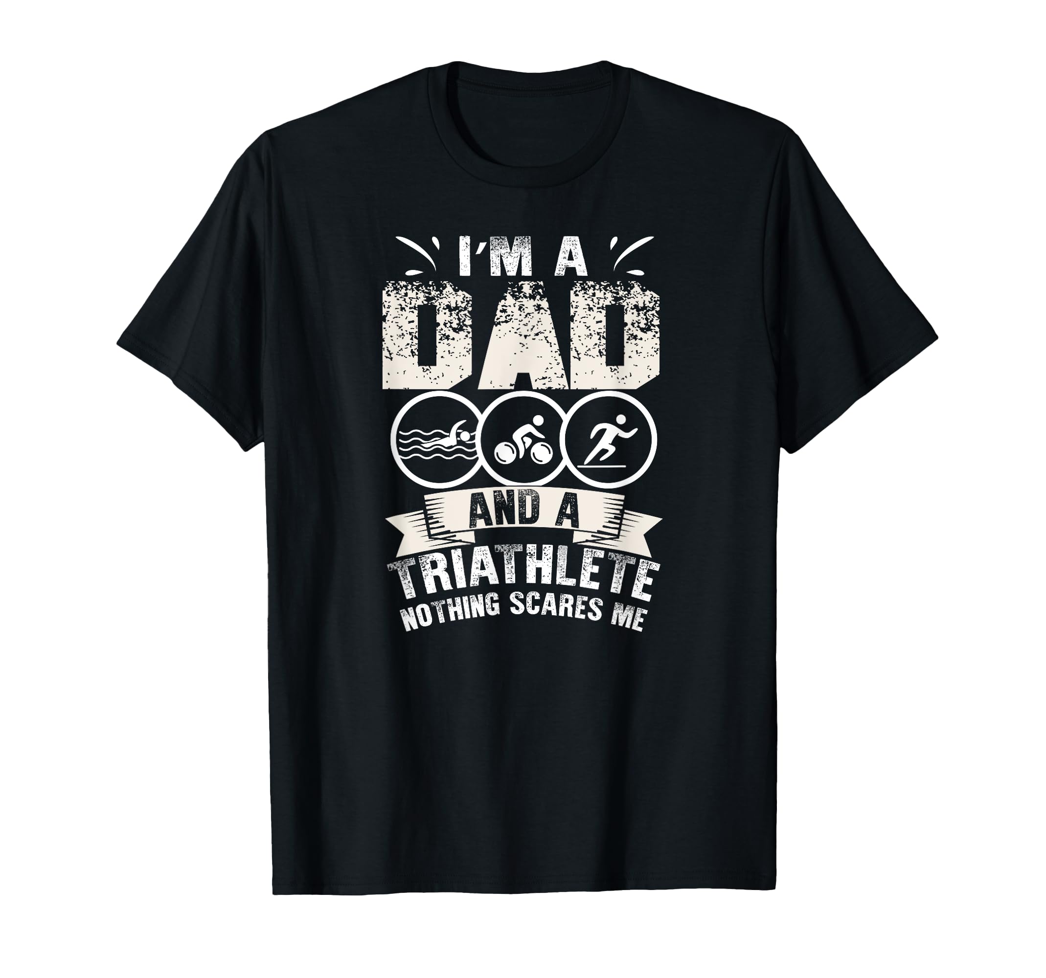 Swim Run Bike Triathlete Gift T-Shirt - Minimalist Print for Adults - T-Shirt, Sweatshirt, Hoodie
