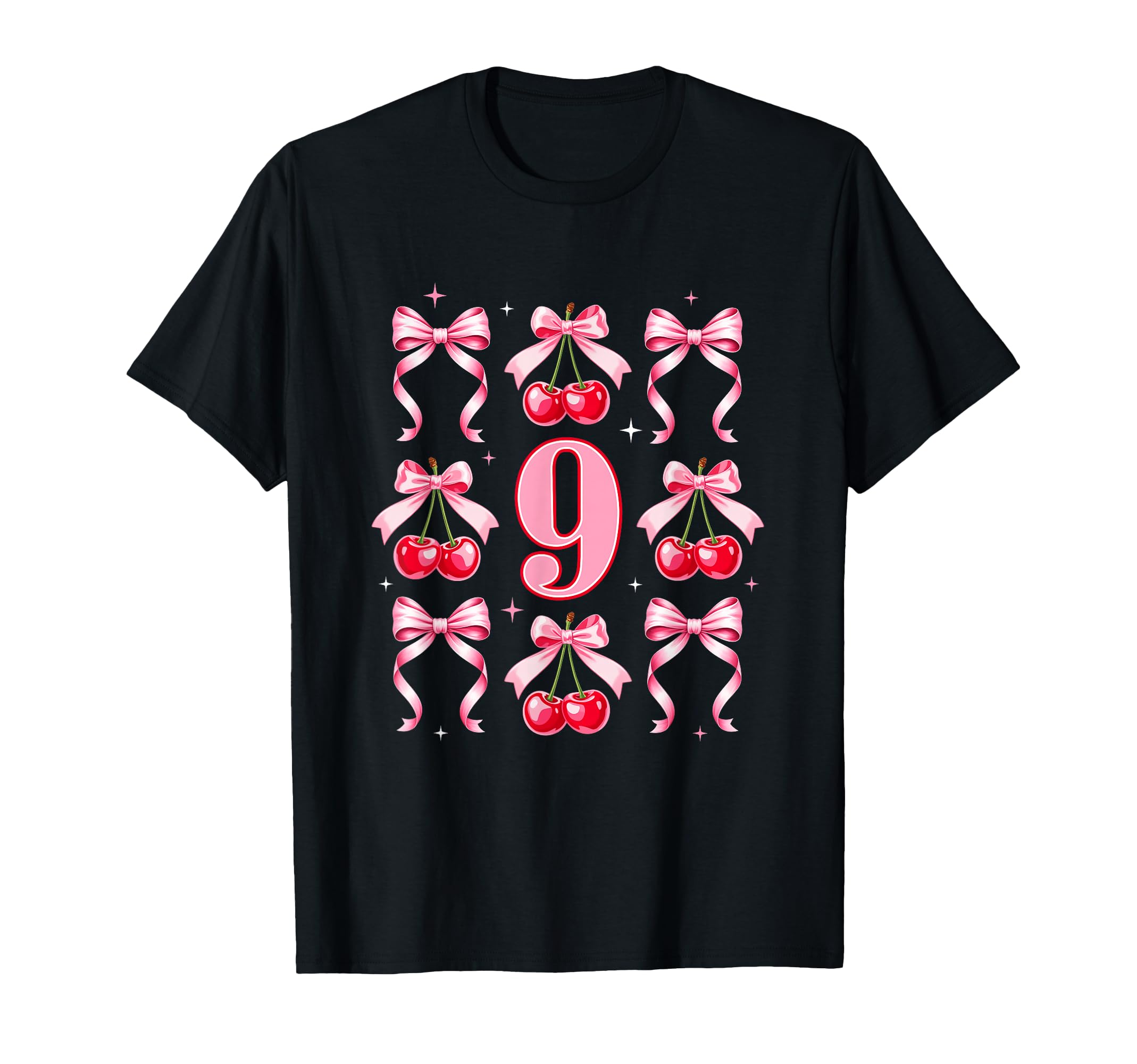 Birthday 9Th Birthday Cherry T-Shirt - Casual Everyday Wear Unisex - T-Shirt, Sweatshirt, Hoodie