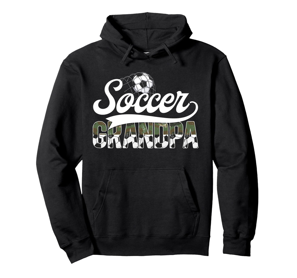 Soccer Grandpa Soccer Player Grandfather Hoodie - Graphic Print Men Women - T-Shirt, Sweatshirt, Hoodie