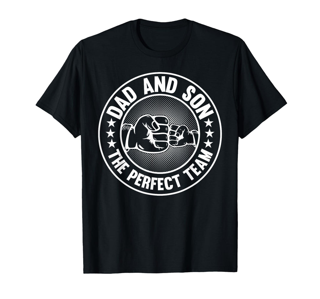 Dad And Son Team Daddy Fathers Day T-Shirt - Aesthetic Graphic Men Women - T-Shirt, Sweatshirt, Hoodie