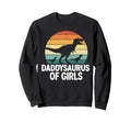 Daddysaurus T Rex Dinosaur Daddy Sweatshirt - Aesthetic Graphic Men Women - T-Shirt, Sweatshirt, Hoodie