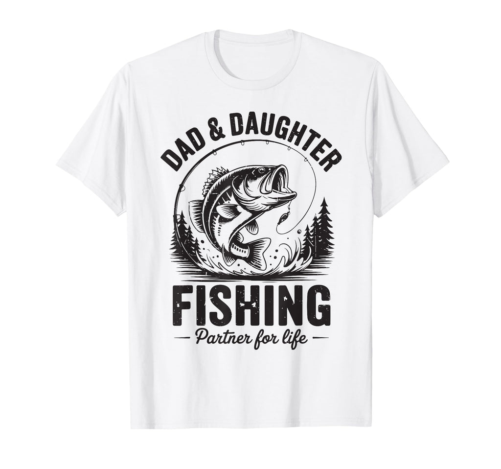 Funny Dad Daughter Matching Fishing T-Shirt - Novelty Apparel Men Women - T-Shirt, Sweatshirt, Hoodie