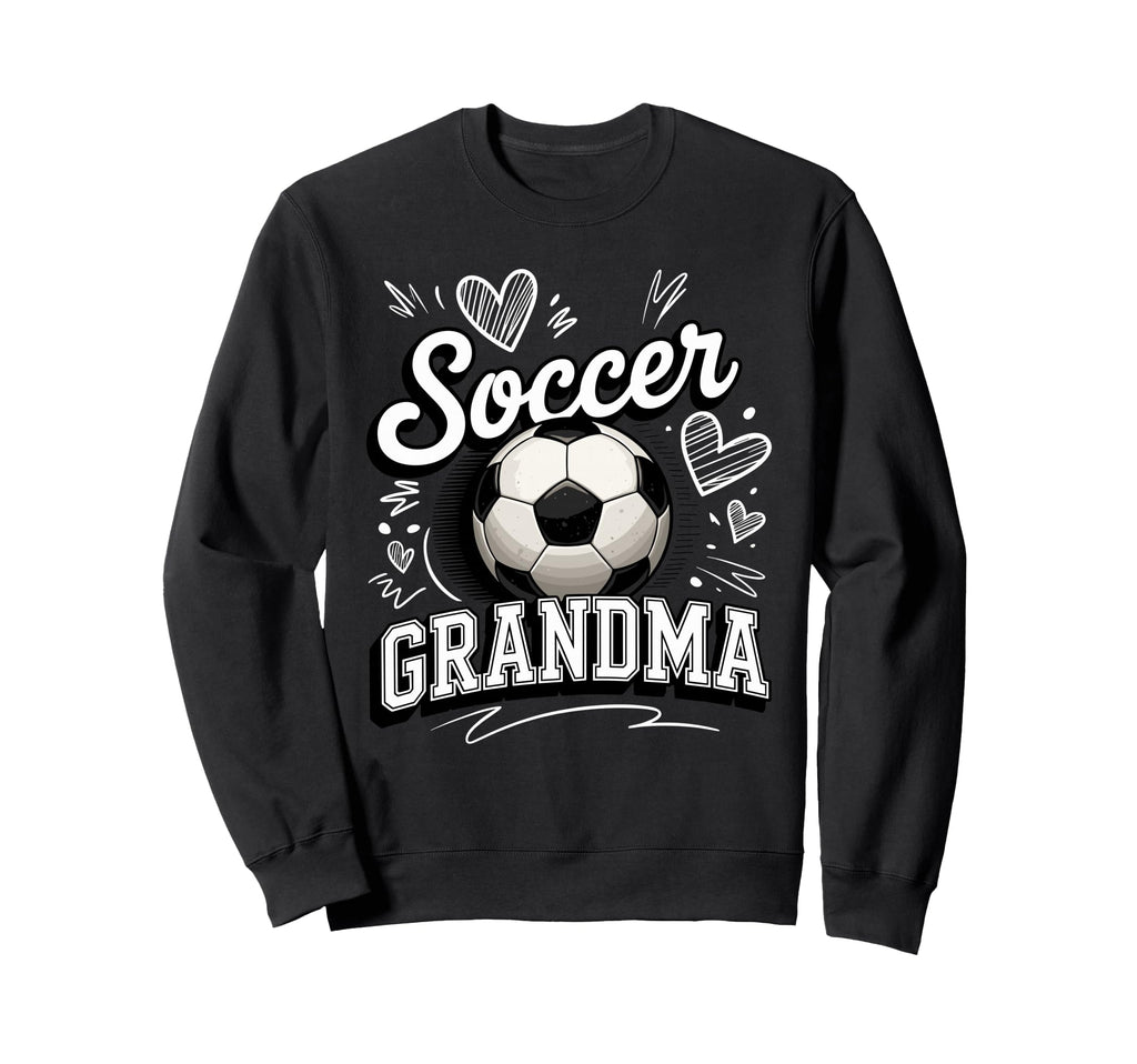 Soccer Grandma Heart Ball Stadium Sweatshirt - Unique Graphic for Adults - T-Shirt, Sweatshirt, Hoodie