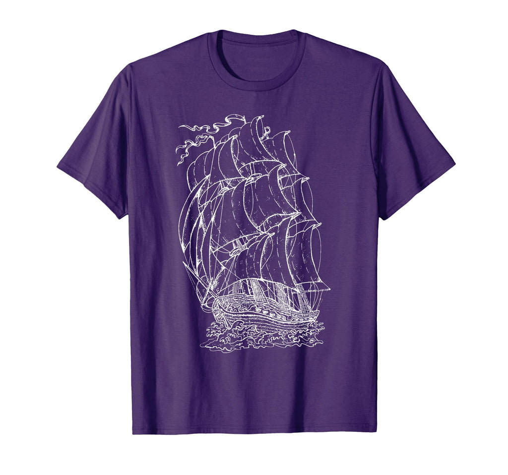 Pirate Ship Nautical Sailing Boat T-Shirt - Novelty Apparel Men Women - T-Shirt, Sweatshirt, Hoodie