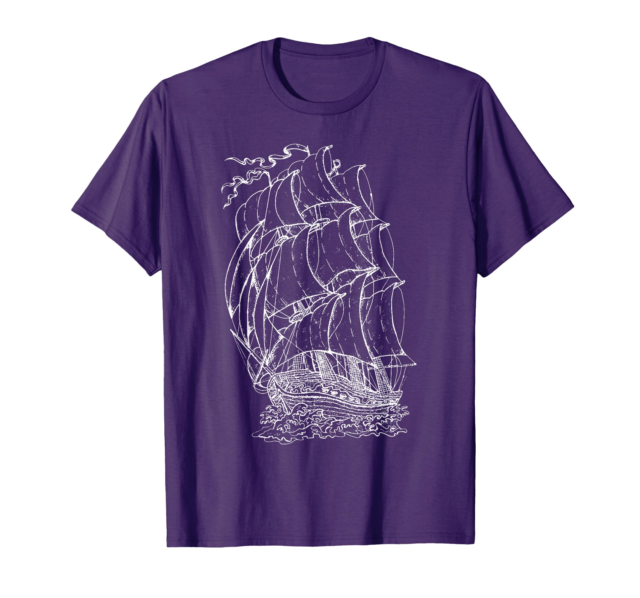 Pirate Ship Nautical Sailing Boat T-Shirt - Novelty Apparel Men Women - T-Shirt, Sweatshirt, Hoodie