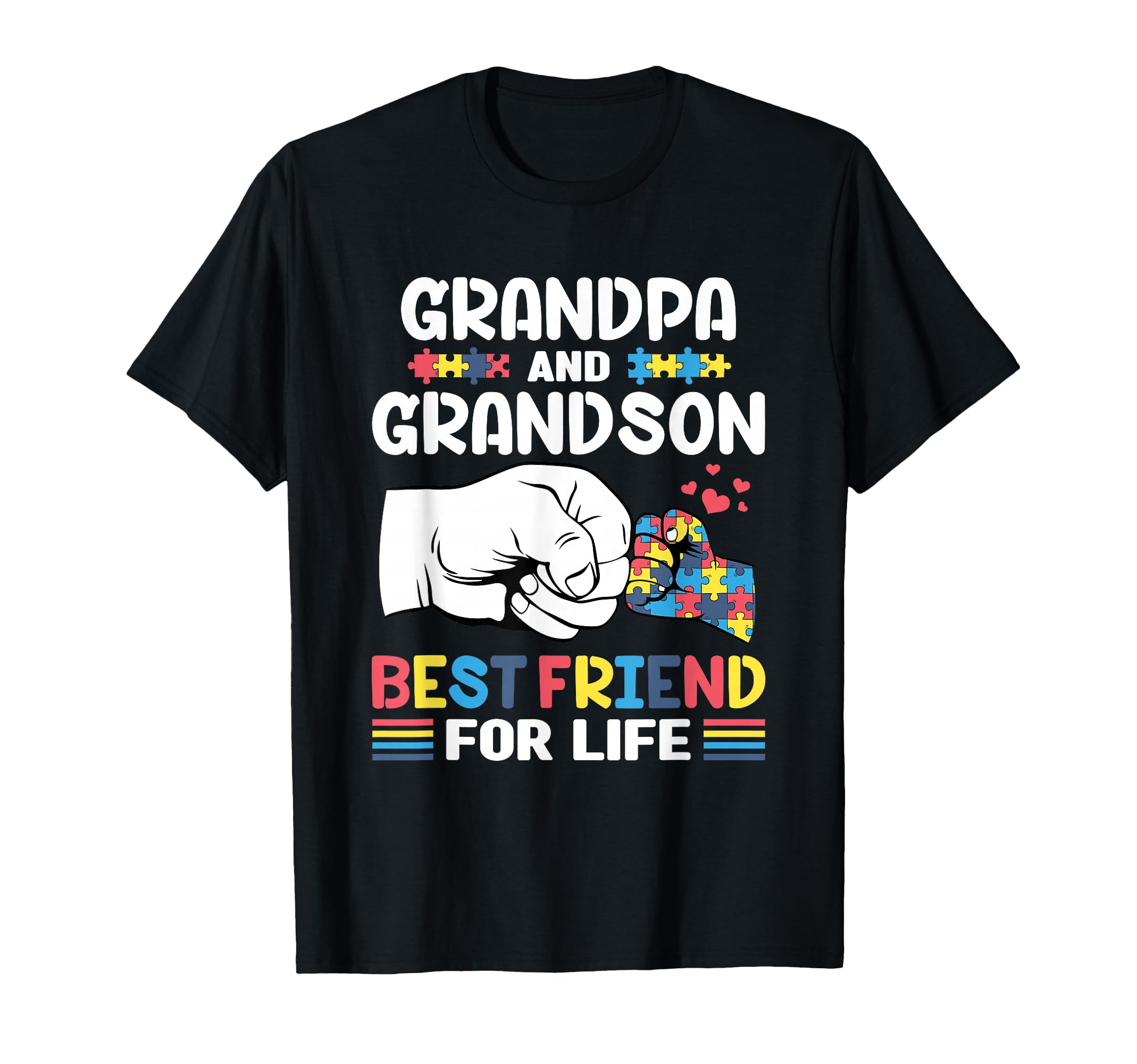 Proud Support Autism Grandpa And T-Shirt - Fun Novelty Design Unisex - T-Shirt, Sweatshirt, Hoodie