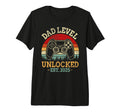 Dad Level Unlocked 2025 I Leveled Up T-Shirt - Custom Art Print Men Women - T-Shirt, Sweatshirt, Hoodie