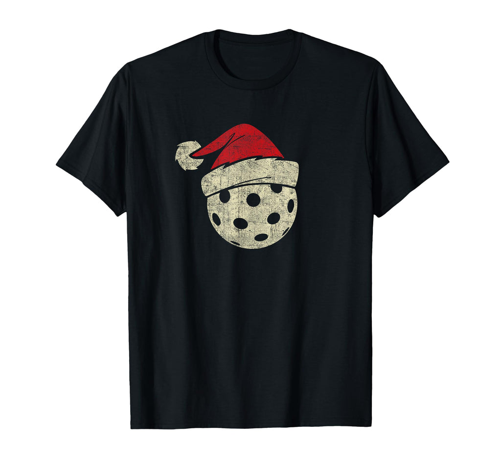 Pickleball Santa Hat Mens Womens T-Shirt - Aesthetic Graphic for Adults - T-Shirt, Sweatshirt, Hoodie