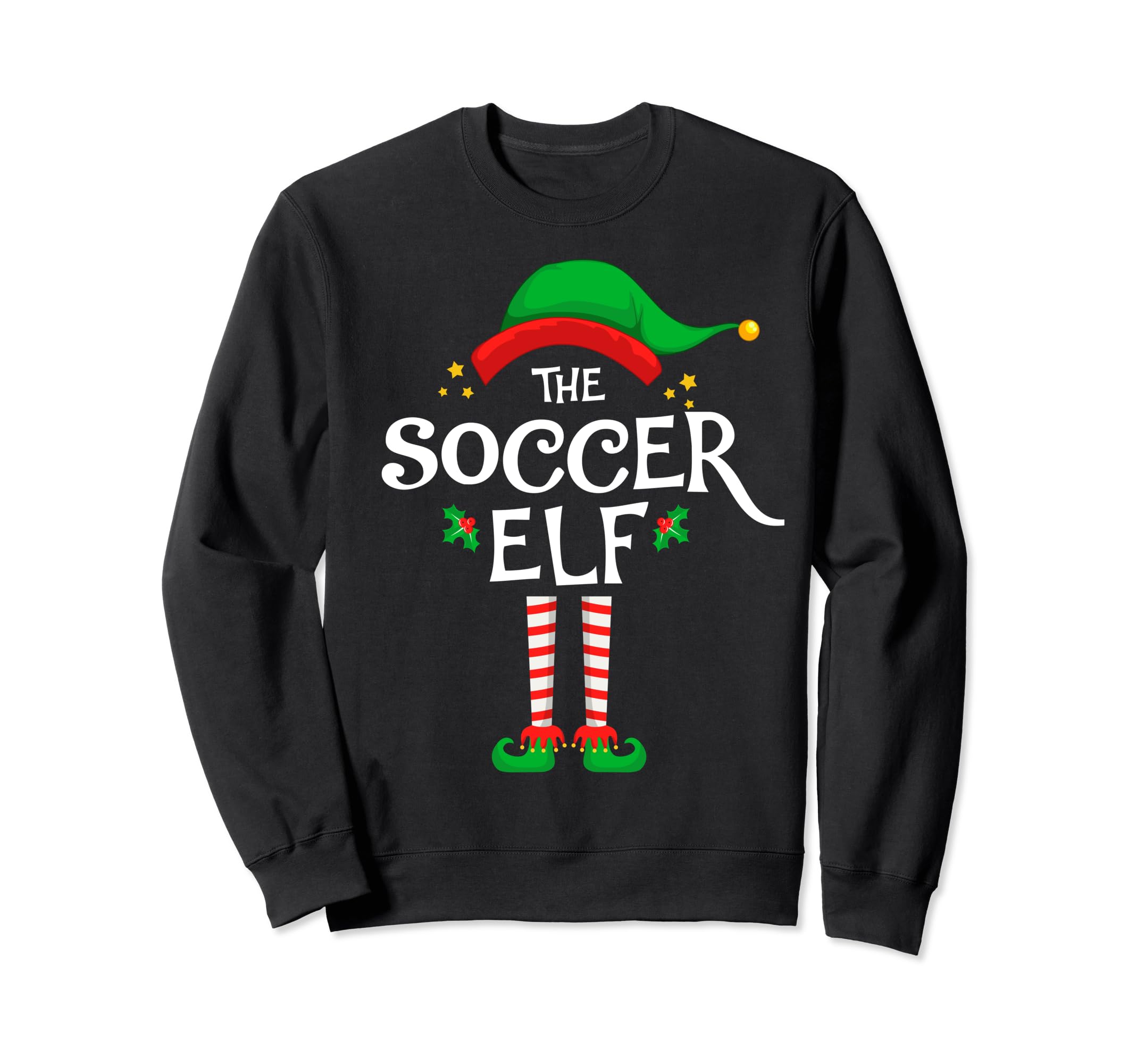 Soccer Elf Family Matching Group Sweatshirt - Graphic Print Men Women - T-Shirt, Sweatshirt, Hoodie