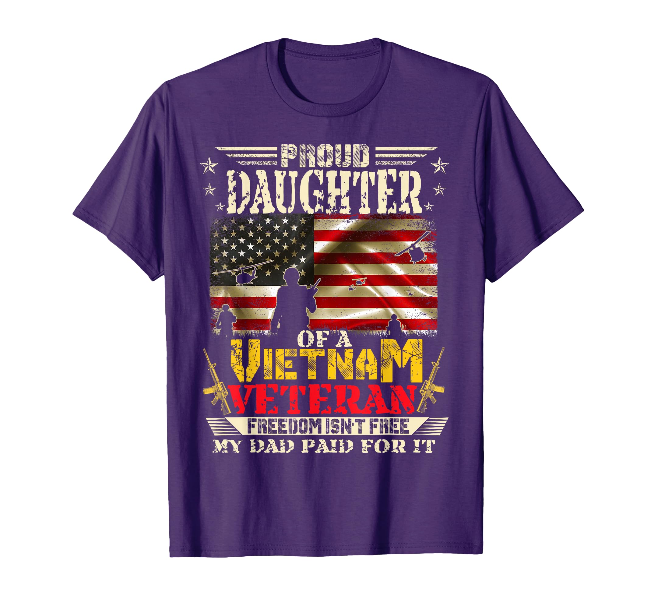 Freedom Isnt Free Proud Daughter Vietnam T-Shirt - Minimalist Print Unisex - T-Shirt, Sweatshirt, Hoodie