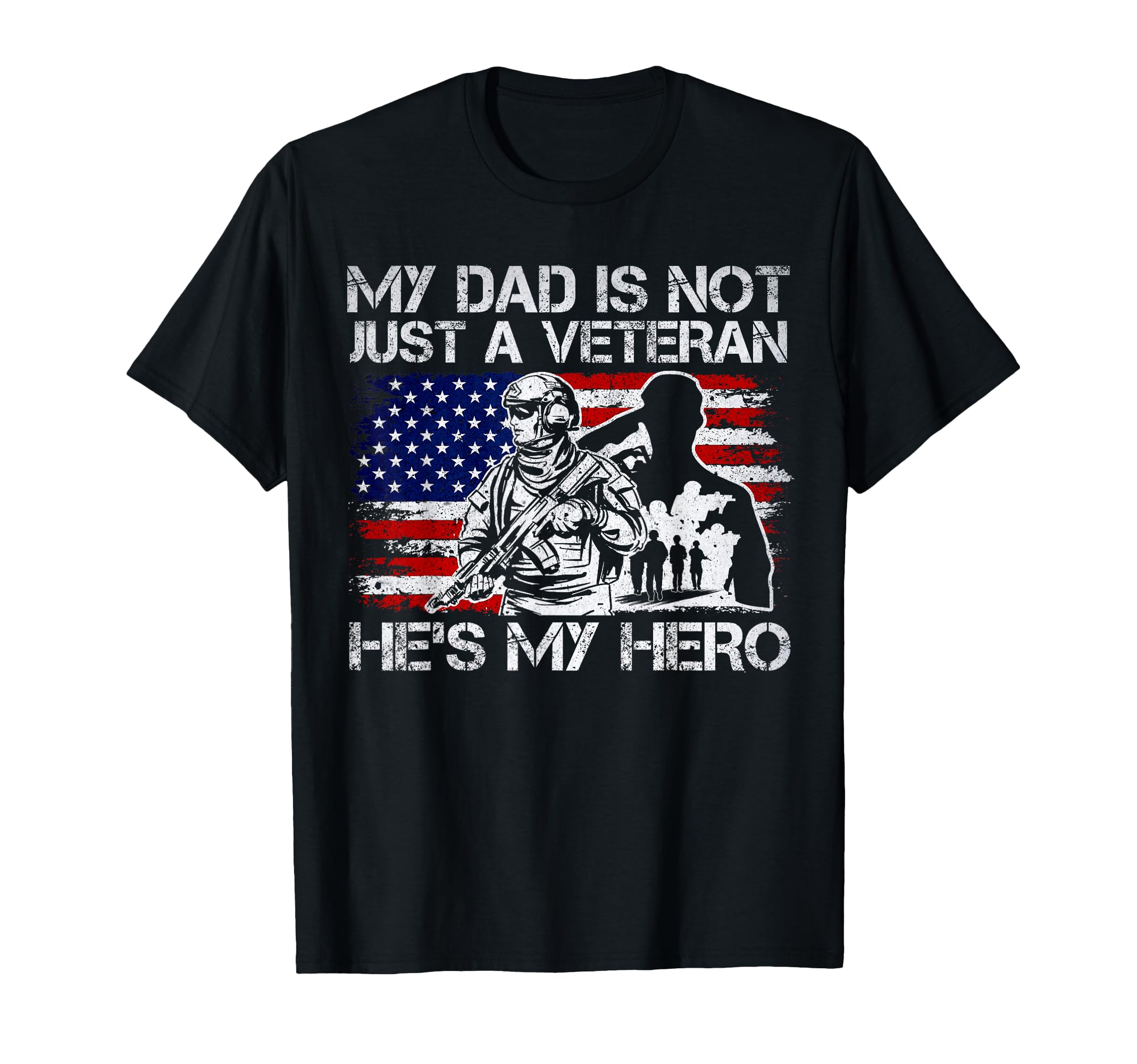 Veteran Support Military Veteran Dad T-Shirt - Trendy Graphic for Adults - T-Shirt, Sweatshirt, Hoodie