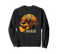 Funny Papa Bear Guitar Lover Fathers Sweatshirt - Aesthetic Graphic Unisex - T-Shirt, Sweatshirt, Hoodie