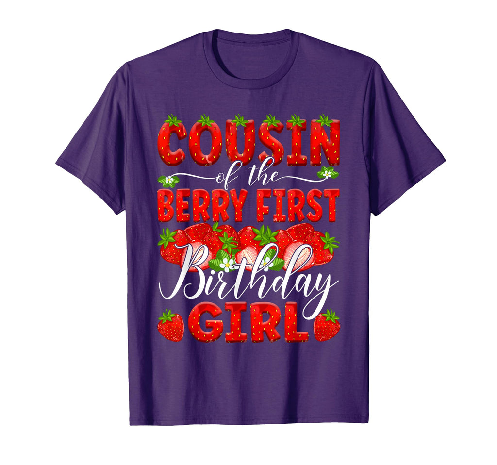 Cousin Berry First Birthday Strawberry T-Shirt - Trendy Graphic for Adults - T-Shirt, Sweatshirt, Hoodie