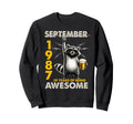 39Th Birthday Raccoon September 1987 Sweatshirt - Graphic Print Men Women - T-Shirt, Sweatshirt, Hoodie