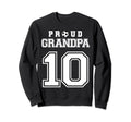 Number 10 Custom Proud Soccer Futbol Sweatshirt - Graphic Print Unisex - T-Shirt, Sweatshirt, Hoodie