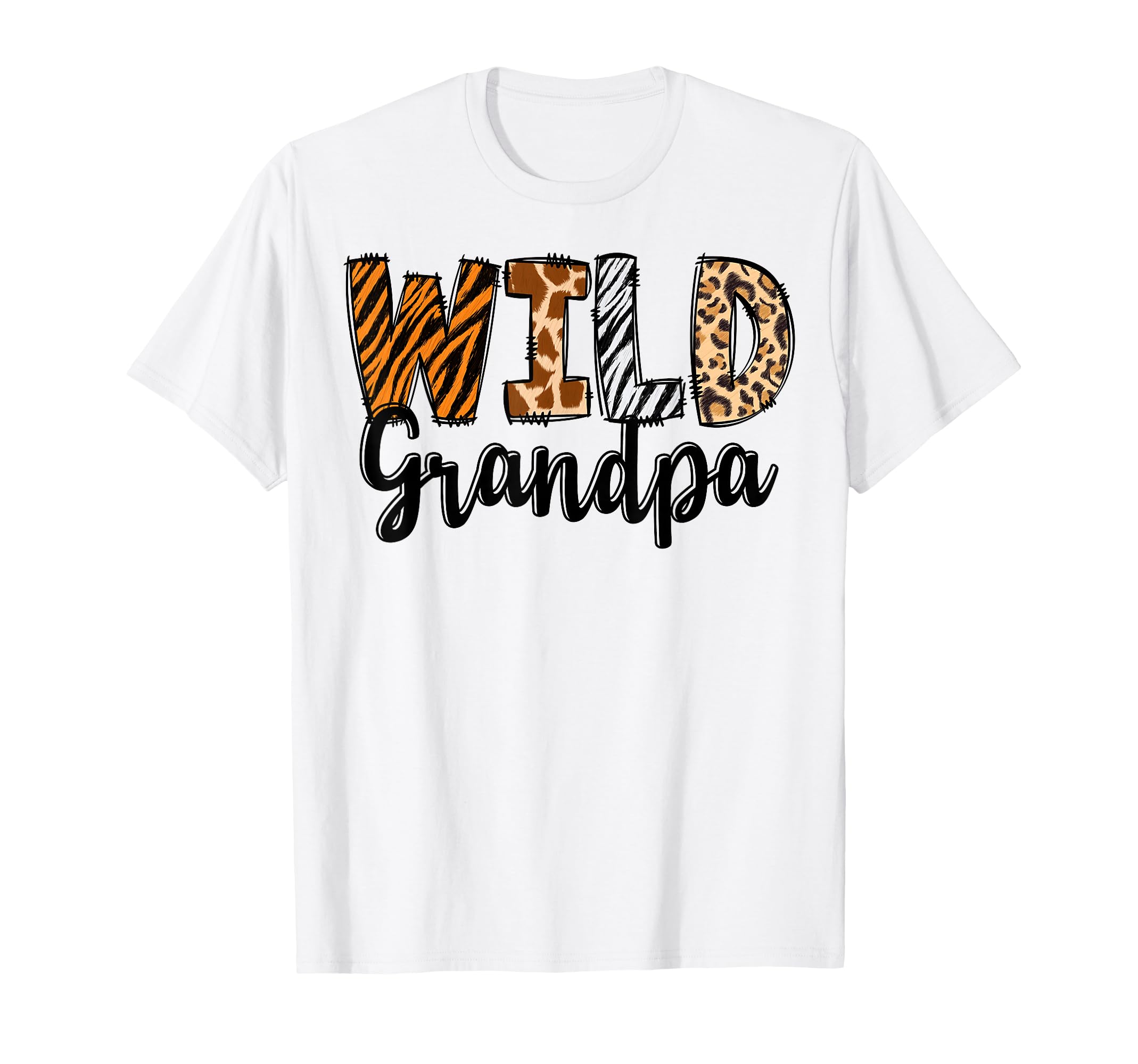 Wild Grandpa Zoo Born Two Be Wild B Day T-Shirt - Graphic Print Men Women - T-Shirt, Sweatshirt, Hoodie