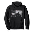 American Flag Motorcycle Motorcycle Hoodie - Graphic Print for Adults - T-Shirt, Sweatshirt, Hoodie