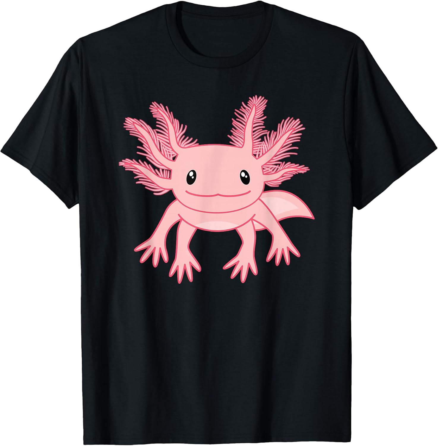 Cute Pink Axolotl Kawaii Lover Women Girls - Adult & Kids T-Shirts, Sweatshirts & Hoodies apparel design preview 1