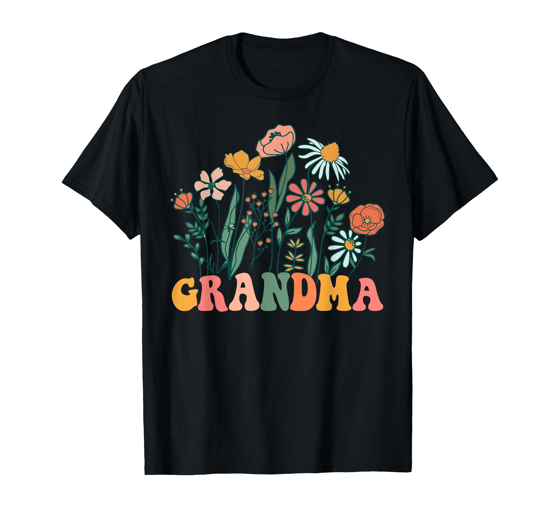 New Grandma Wildflower First Birthday T-Shirt - Novelty Apparel Men Women - T-Shirt, Sweatshirt, Hoodie