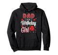 Dad Birthday Family Ladybug Birthday Hoodie - Custom Art Print Unisex - T-Shirt, Sweatshirt, Hoodie