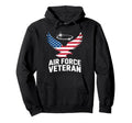 Air Force Veteran Us American Flag Dad Hoodie - Custom Art Print Men Women - T-Shirt, Sweatshirt, Hoodie