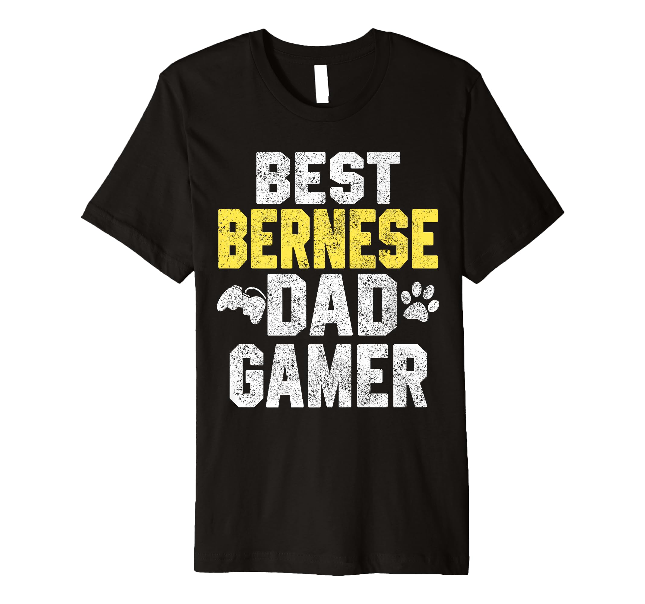 Best Bernese Dad Gamer Funny Dog T-Shirt - Minimalist Print Men Women - T-Shirt, Sweatshirt, Hoodie