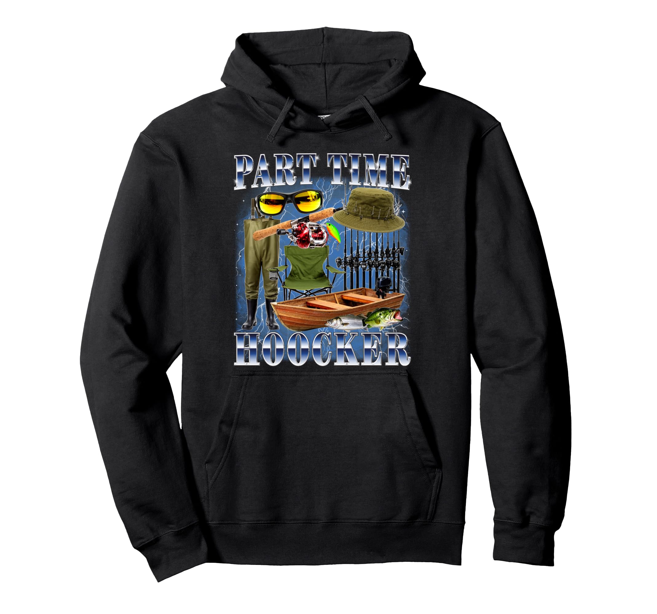 Part Time Hooker Bootleg 90S Fisher Hoodie - Graphic Print Men Women - T-Shirt, Sweatshirt, Hoodie