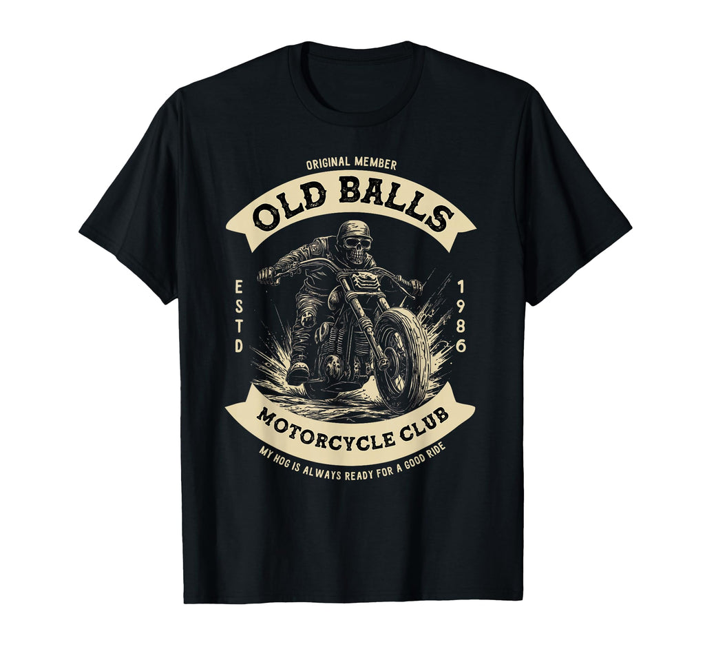 Funny 50Th Birthday Motorcycle Biker T-Shirt - Minimalist Print for Adults - T-Shirt, Sweatshirt, Hoodie