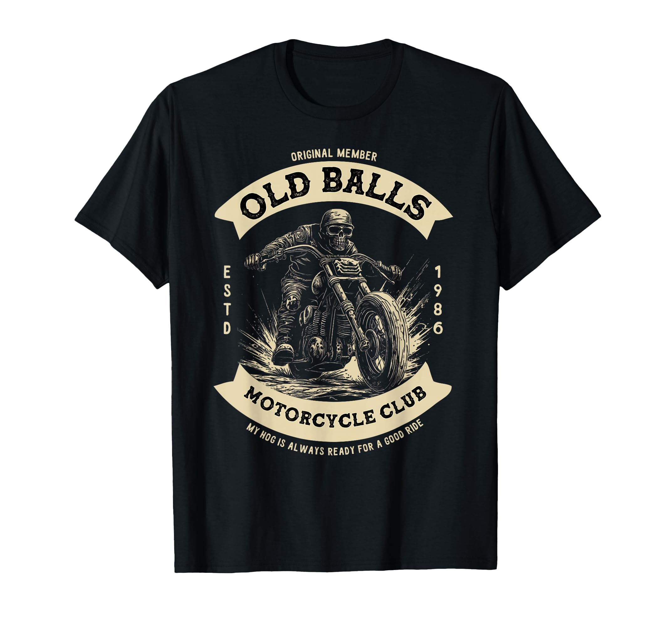 Funny 50Th Birthday Motorcycle Biker T-Shirt - Minimalist Print for Adults - T-Shirt, Sweatshirt, Hoodie