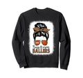 Football And Basketball Mom Messy Sweatshirt - Fun Novelty Design Unisex - T-Shirt, Sweatshirt, Hoodie