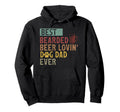 Best Bearded Beer Lovin Dog Dad Ever Hoodie - Minimalist Print Men Women - T-Shirt, Sweatshirt, Hoodie