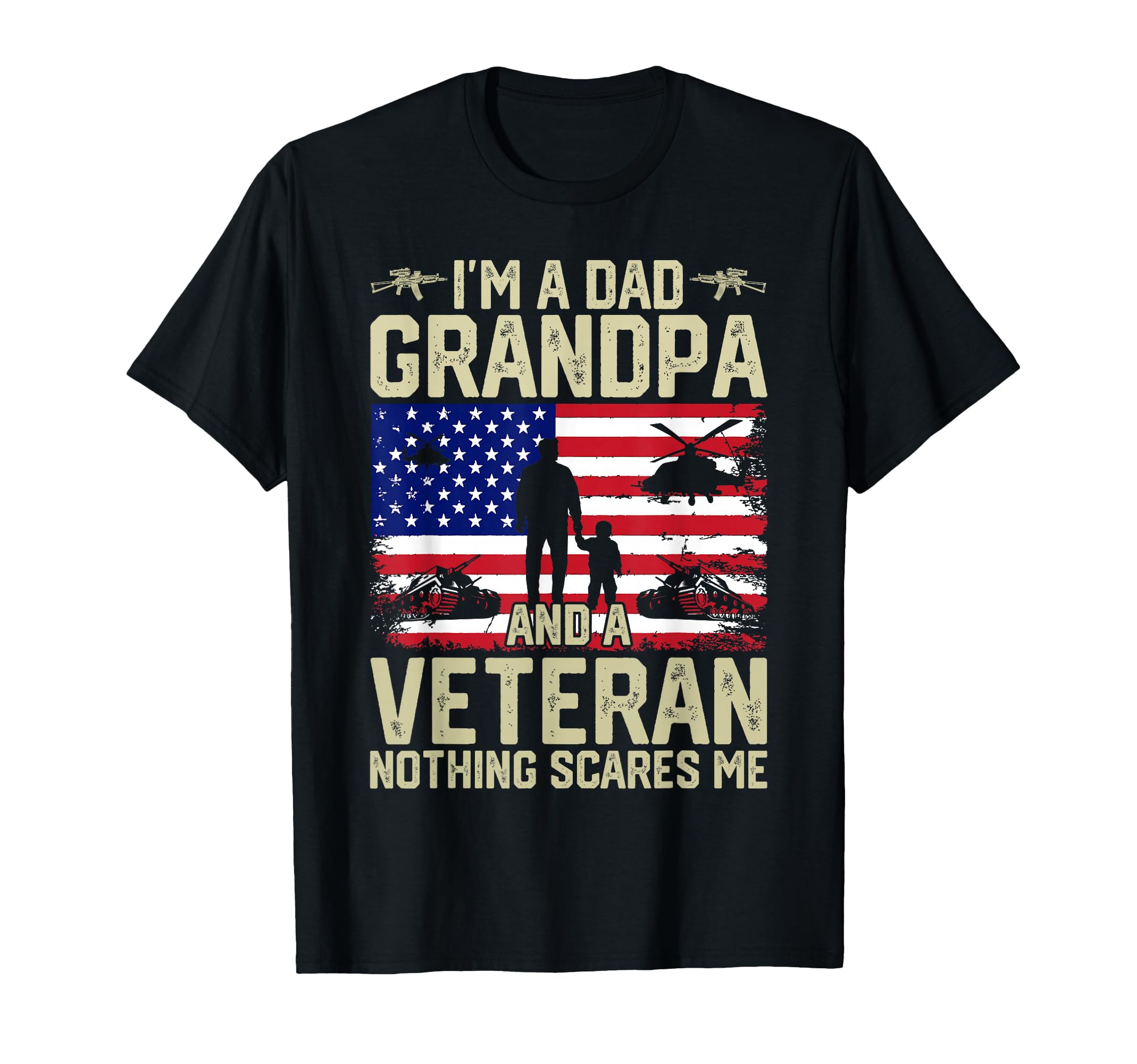 Veteran Im Dad Grandpa Veteran Dad T-Shirt - Minimalist Print for Adults - T-Shirt, Sweatshirt, Hoodie
