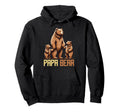 Papa Bear Lover Father Dad Parent Fathers Hoodie - Graphic Print Unisex - T-Shirt, Sweatshirt, Hoodie
