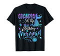 Grandpa Birthday Mermaid Bday Party T-Shirt - Aesthetic Graphic Men Women - T-Shirt, Sweatshirt, Hoodie