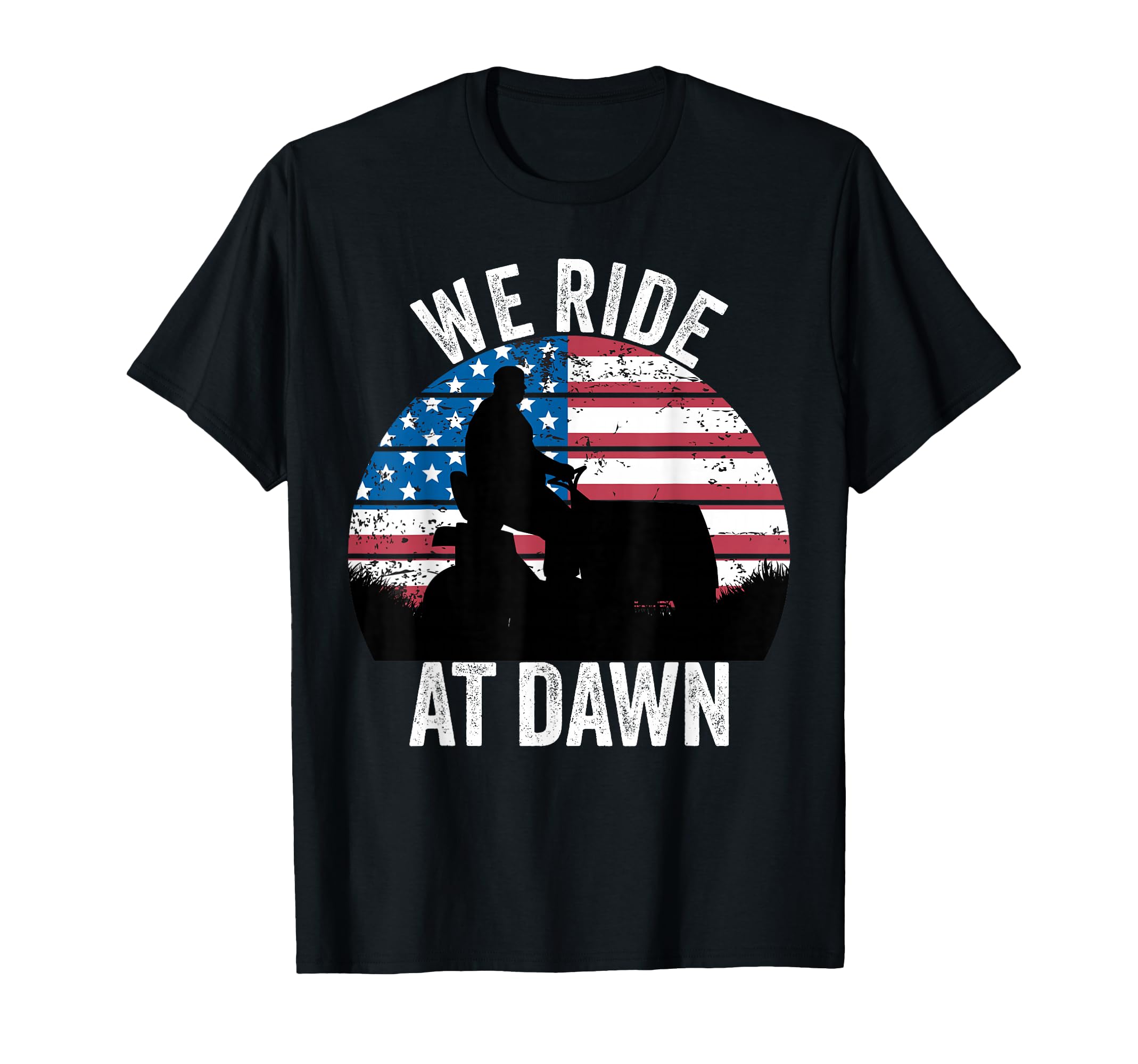 We Ride Dawn Lawnmower Lawn Mowing Funny T-Shirt - Streetwear Style Unisex - T-Shirt, Sweatshirt, Hoodie