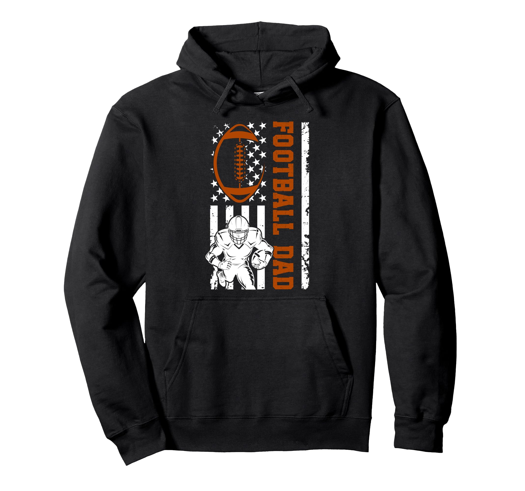 Football Dad Us Flag Football Player Hoodie - Novelty Apparel for Adults - T-Shirt, Sweatshirt, Hoodie