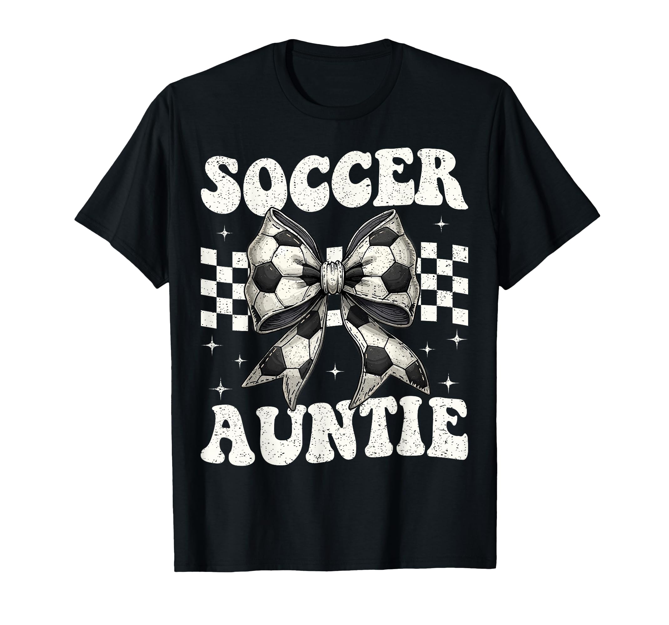 Soccer Auntie Funny Coquette Bow T-Shirt - Streetwear Style for Adults - T-Shirt, Sweatshirt, Hoodie