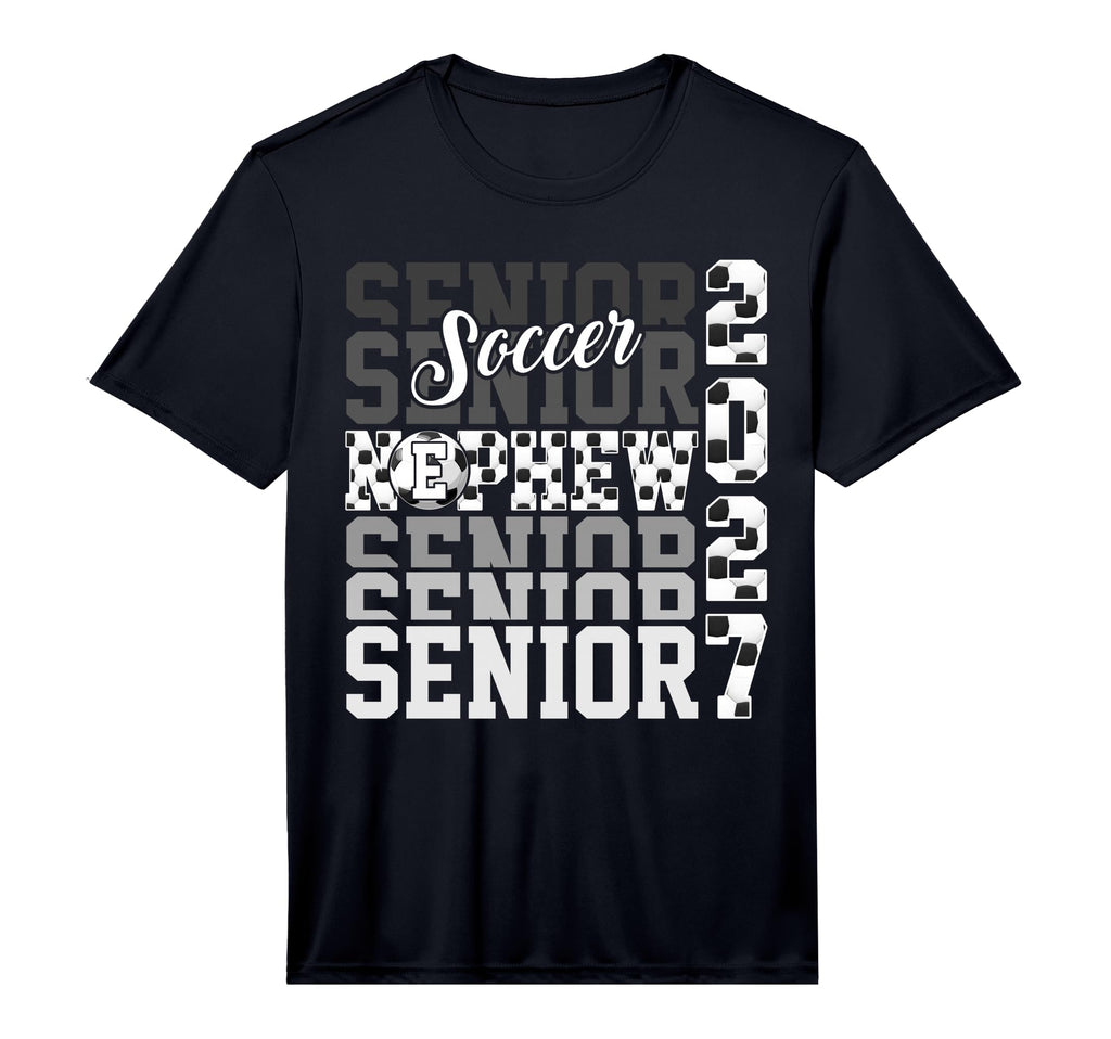 Senior 2027 Soccer Nephew Proud T-Shirt - Streetwear Style Men Women - T-Shirt, Sweatshirt, Hoodie