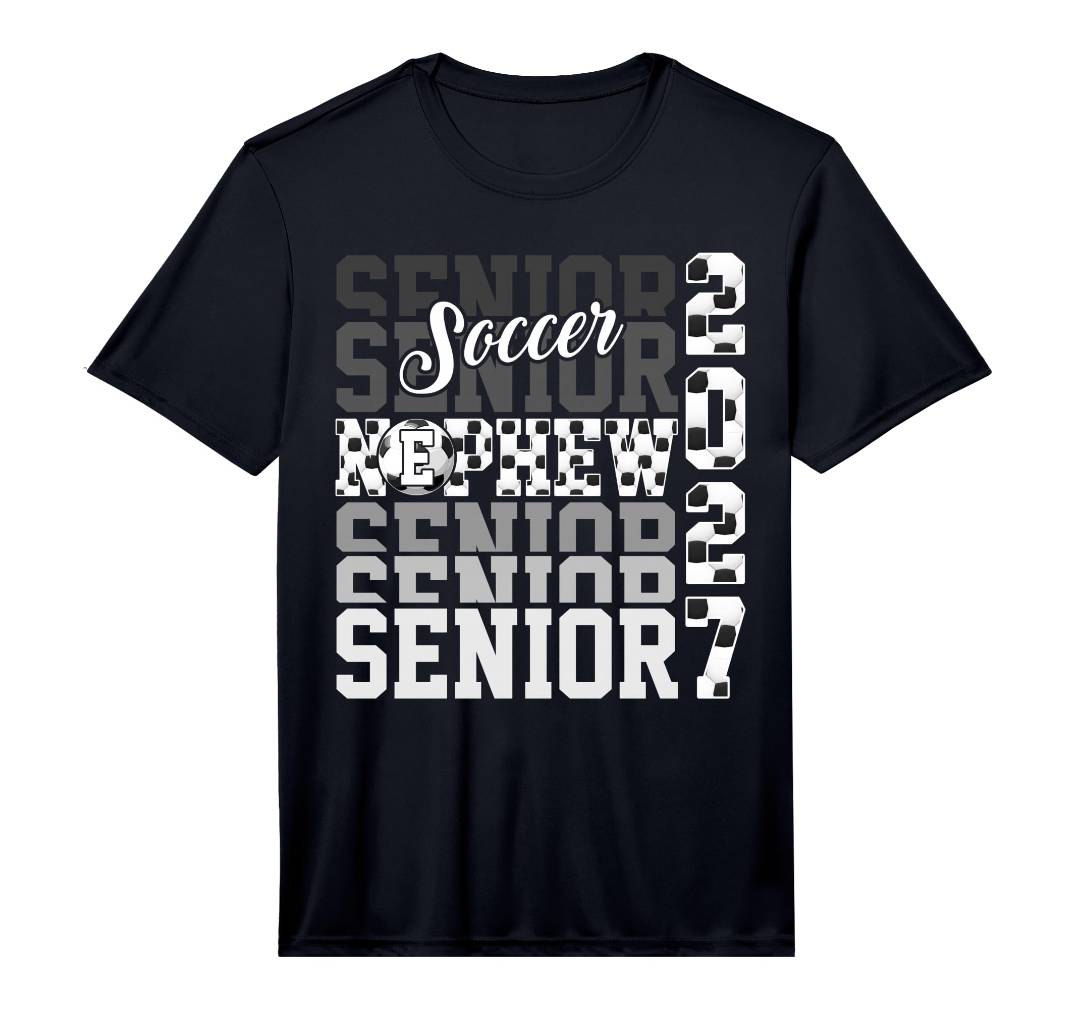 Senior 2027 Soccer Nephew Proud T-Shirt - Streetwear Style Men Women - T-Shirt, Sweatshirt, Hoodie