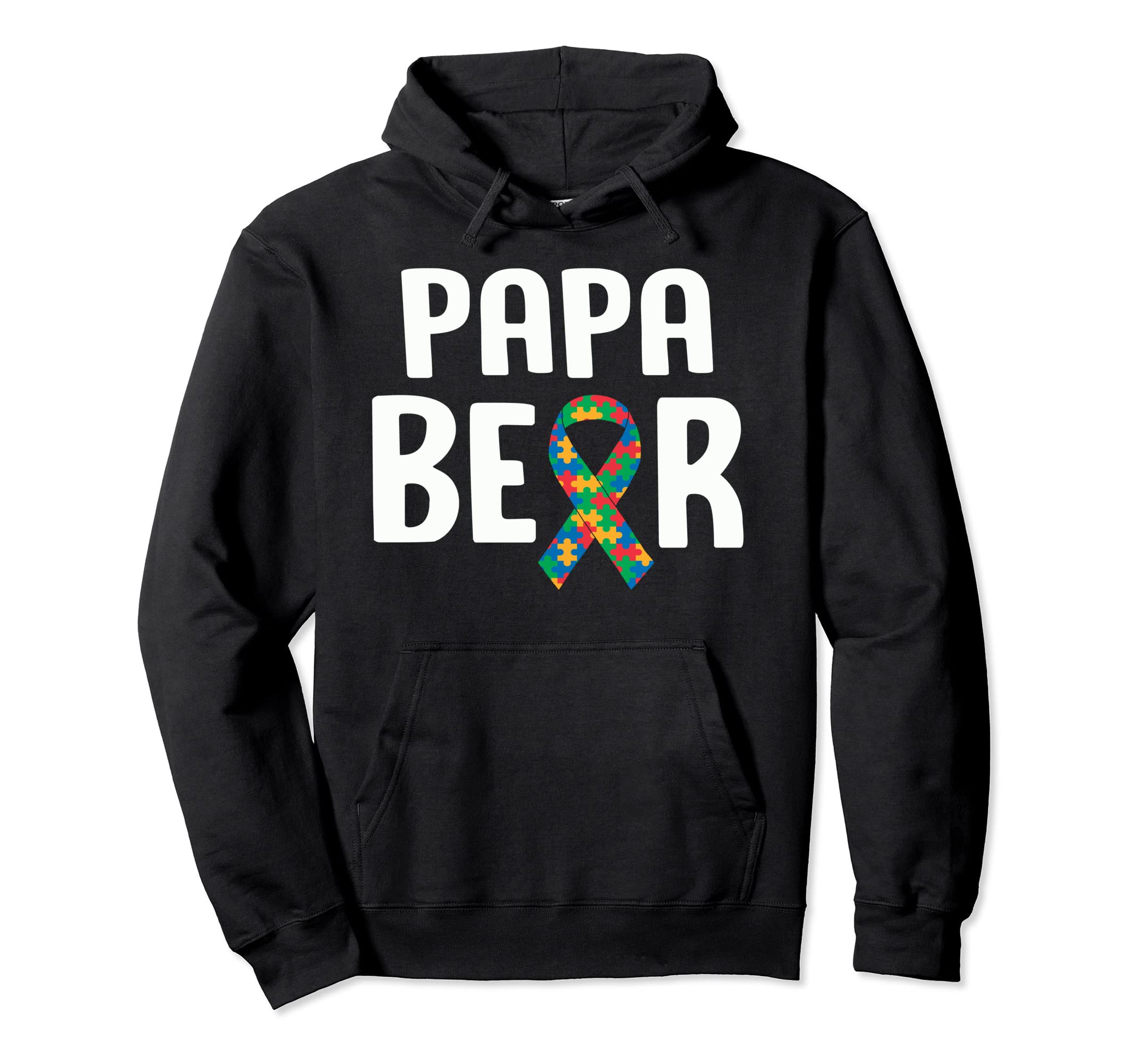 Papa Bear Autism Shirts Father Daddy Hoodie - Aesthetic Graphic Unisex - T-Shirt, Sweatshirt, Hoodie