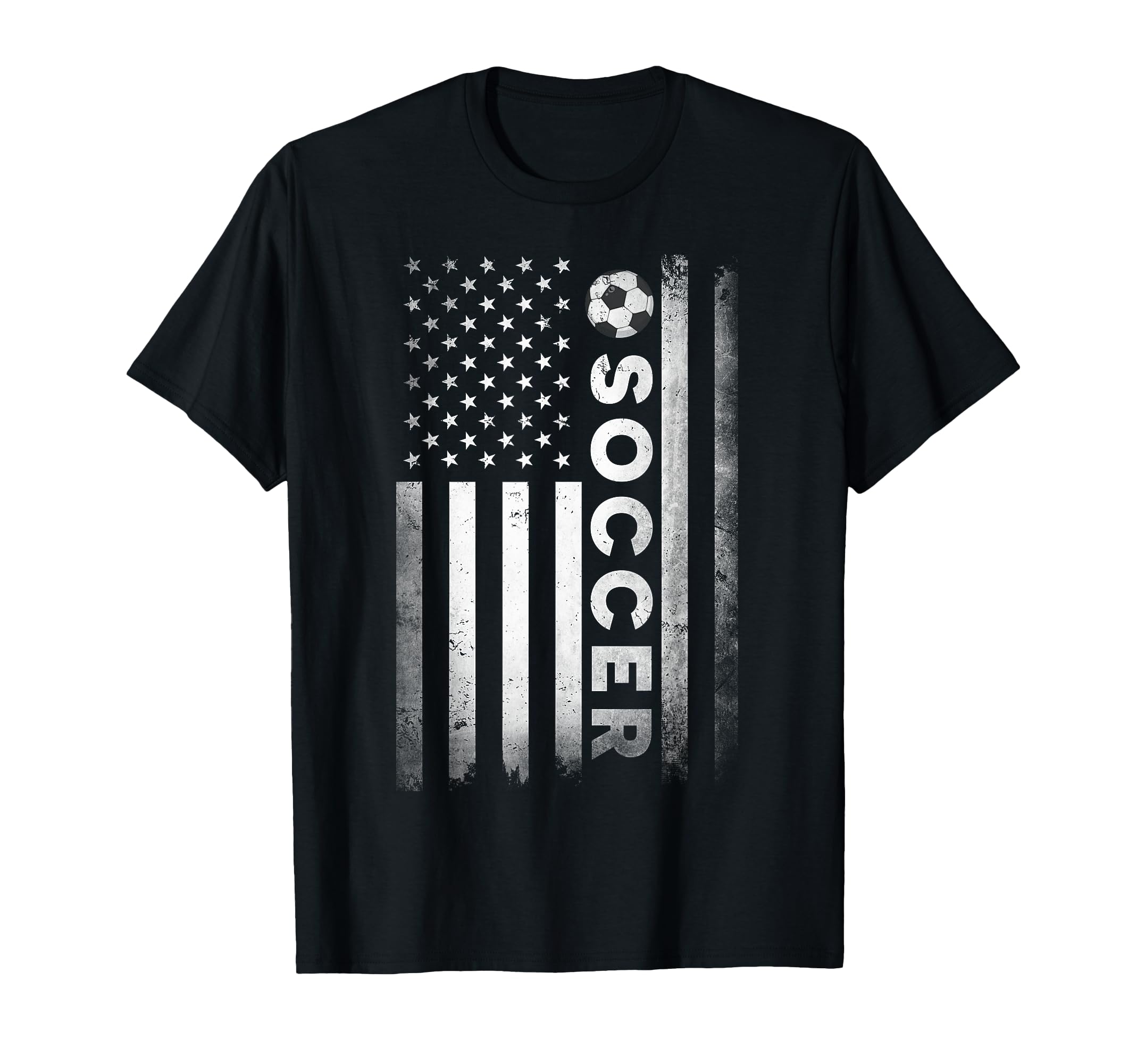 Soccer Player Usa Us American Flag T-Shirt - Minimalist Print Men Women - T-Shirt, Sweatshirt, Hoodie