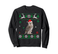Ugly Owl Lover Santa Hat Animals Sweatshirt - Graphic Print for Adults - T-Shirt, Sweatshirt, Hoodie