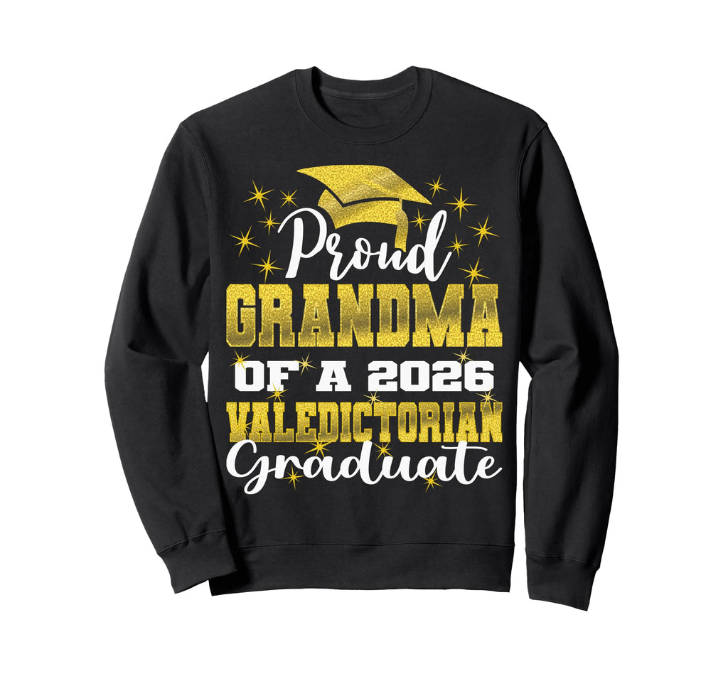 Proud Grandma 2026 Valedictorian Sweatshirt - Minimalist Print Unisex - T-Shirt, Sweatshirt, Hoodie