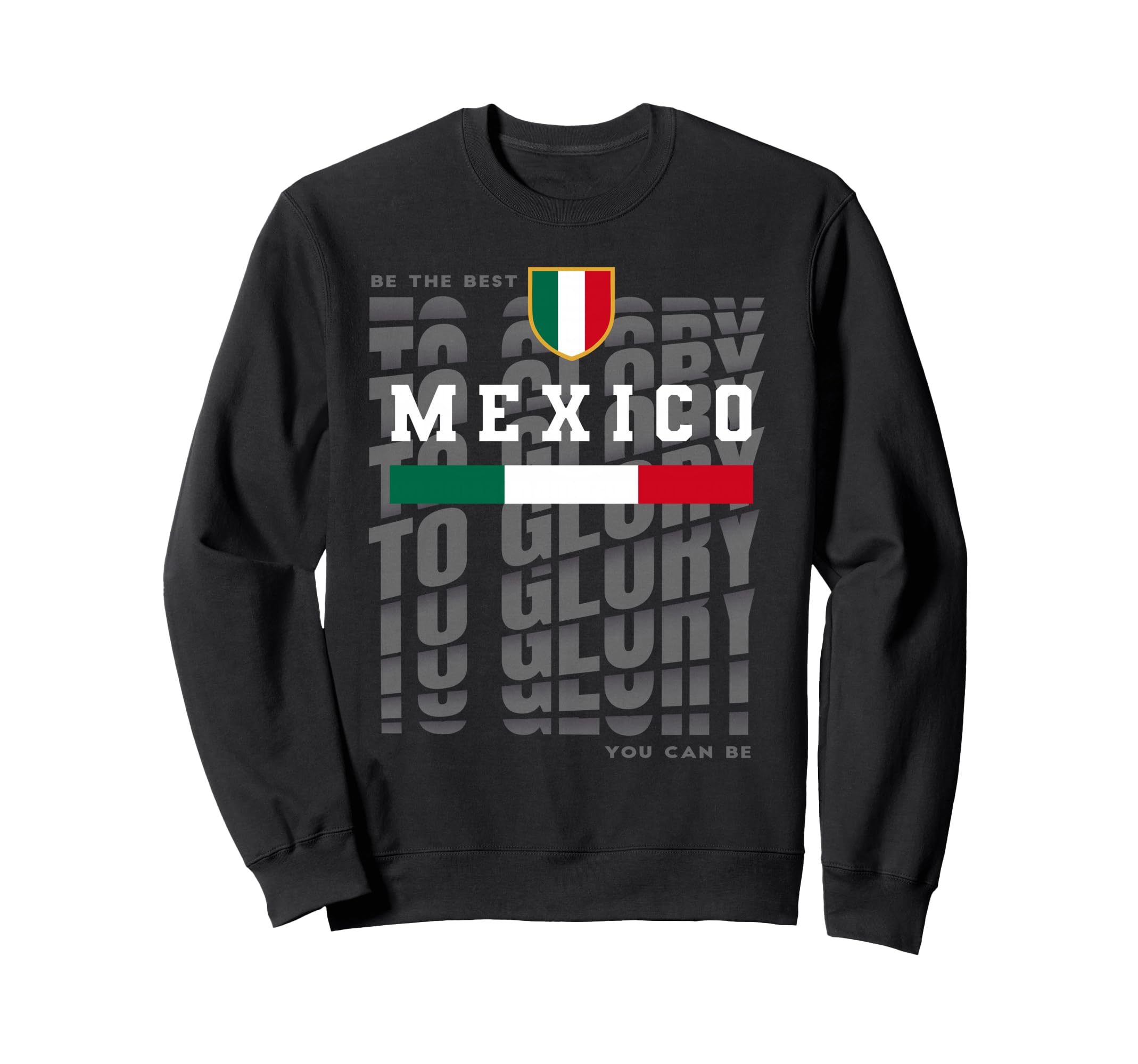 Mexico Soccer Football Flag Sweatshirt - Custom Art Print for Adults - T-Shirt, Sweatshirt, Hoodie