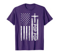 Pop Pop Usa American Flag Cross Christian T-Shirt - Unique Graphic Unisex - T-Shirt, Sweatshirt, Hoodie