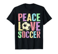 Peace Love Soccer Score Club Mom Game T-Shirt - Aesthetic Graphic Men Women - T-Shirt, Sweatshirt, Hoodie