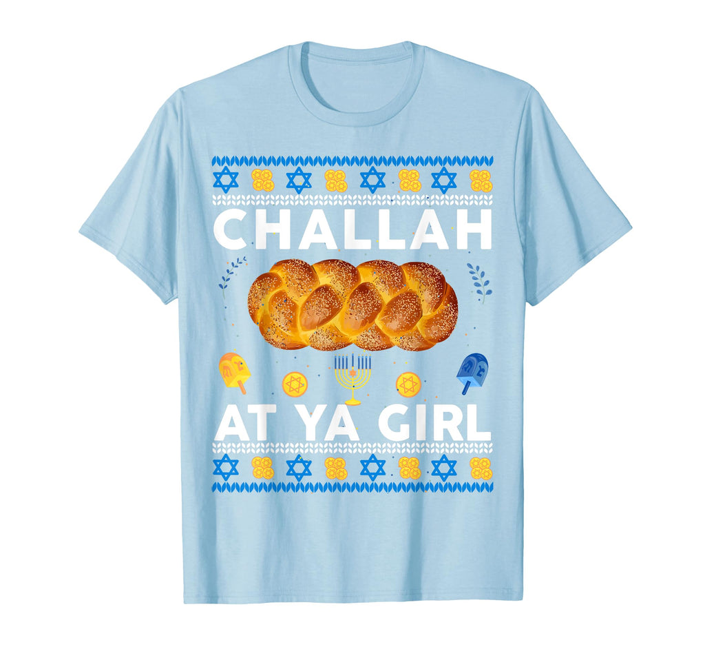 Challah Ya Funny Chanukah Jewish T-Shirt - Custom Art Print Men Women - T-Shirt, Sweatshirt, Hoodie